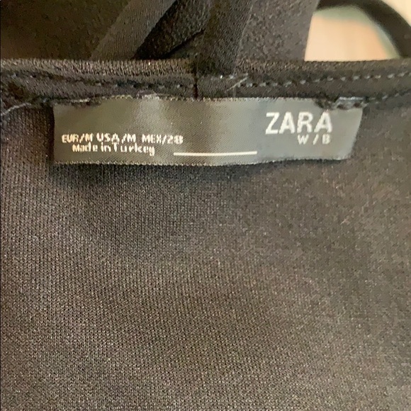Zara W/B Size Medium Black Jumpsuit - Picture 7 of 7